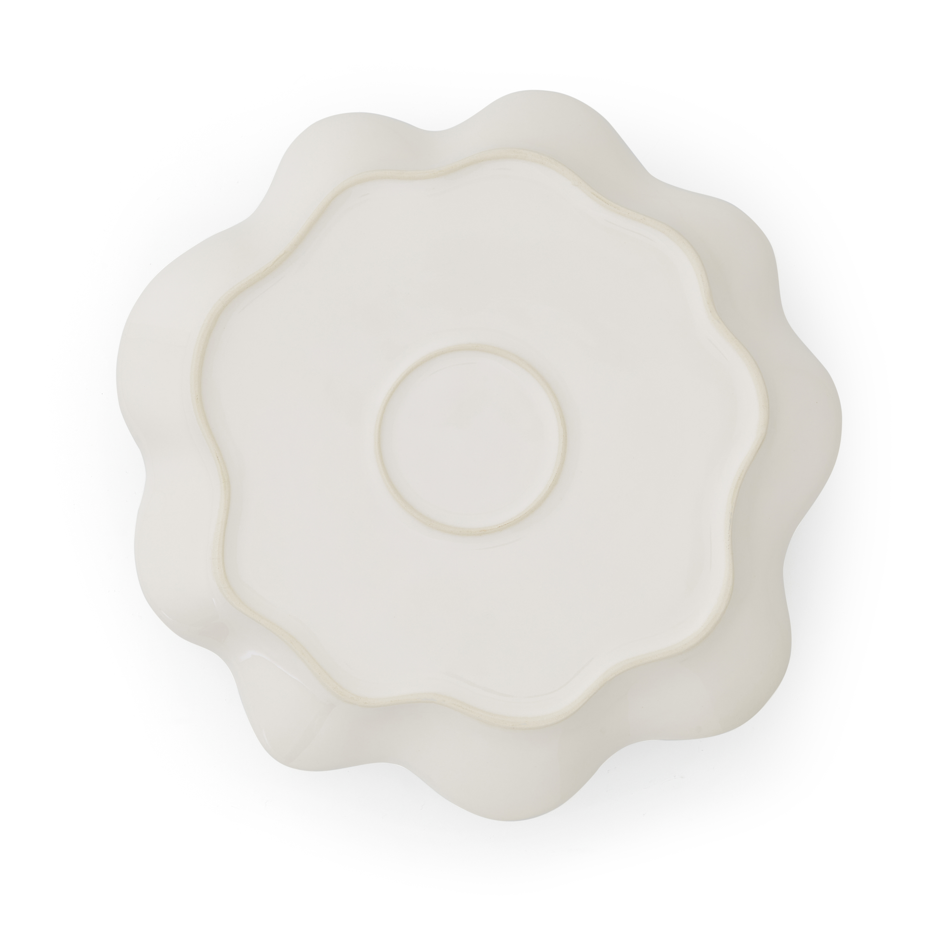 Sophie Conran Floret Large Serving Platter- Creamy White image number null